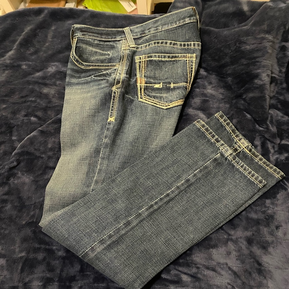 Ariat Men's Blue Bootcut Jeans - Picture 5 of 9